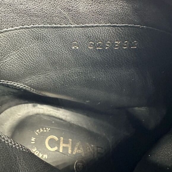 Chanel Bottines Ankle boots Lambskin Leather Heeled size 38 **see pictures** - Picture 6 of 11